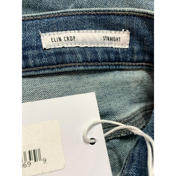 NWT Edwin Women's Elin Crop Straight Jeans Ambition Size 27 Cotton Denim Blue - Picture 4 of 7
